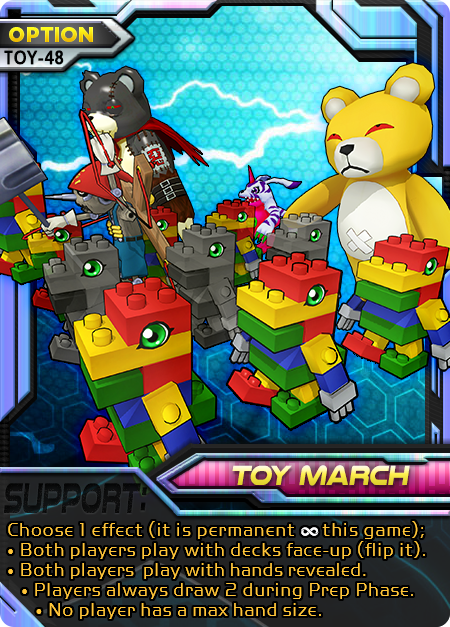 Toy March Digimon Battle Evolution Option card